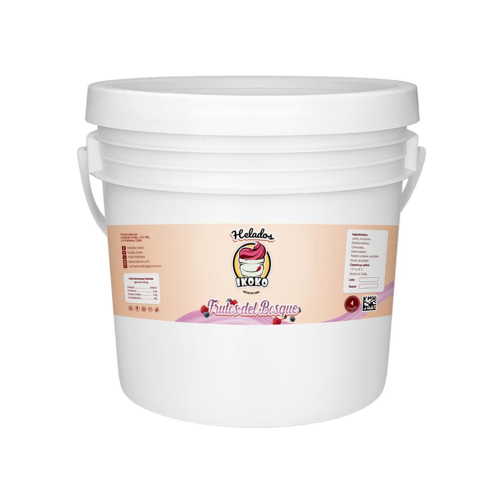 Helado sabor frutos del bosque IKOKO (4 L) - Miniatura 1