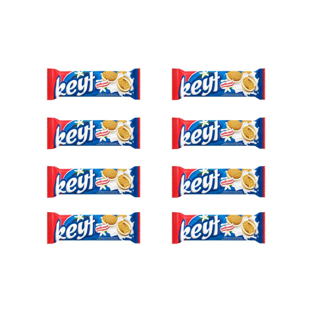 Galleta sándwich con crema de vainilla Keyf Golda (8 X 50 g / 1.76 oz) - Miniatura 1