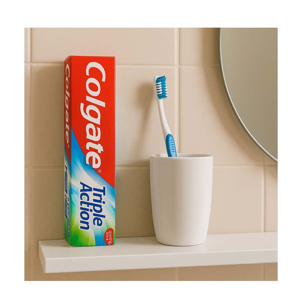 Pasta de dientes triple acción sabor menta intenso Colgate (75 ml) - Miniatura 5
