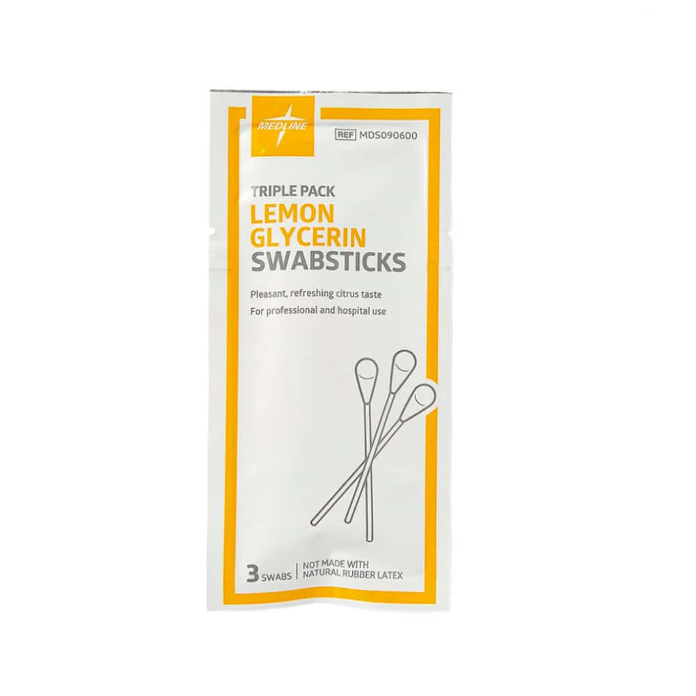 Bastoncillos de glicerina y limón orales Medline (3 U) - Miniatura 4