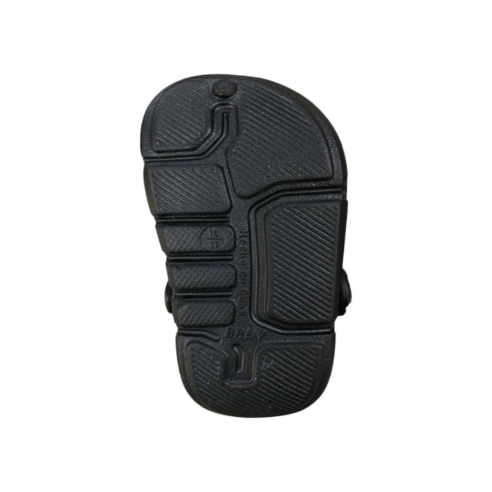 Chancletas negras para niños tipo zueco Brov (Talla 16-17) - Miniatura 3