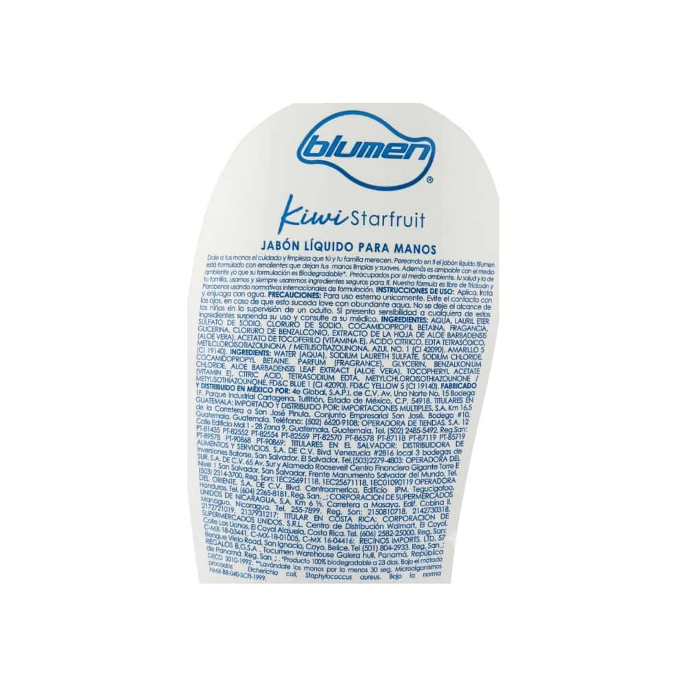 Jabón líquido para manos con extracto de kiwi Blumen (221 ml) - Miniatura 3
