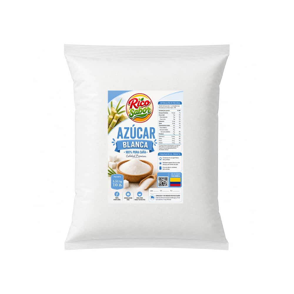Azúcar blanca Rico Sabor (4.54 kg / 10 lb) - Miniatura 1