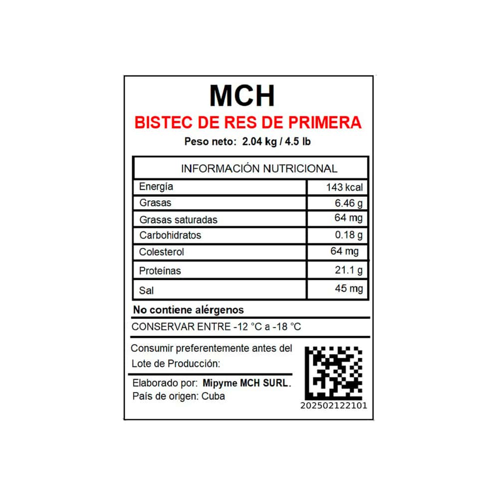 Bistec de res de primera MCH (2.04 kg / 4.5 lb) - Miniatura 6