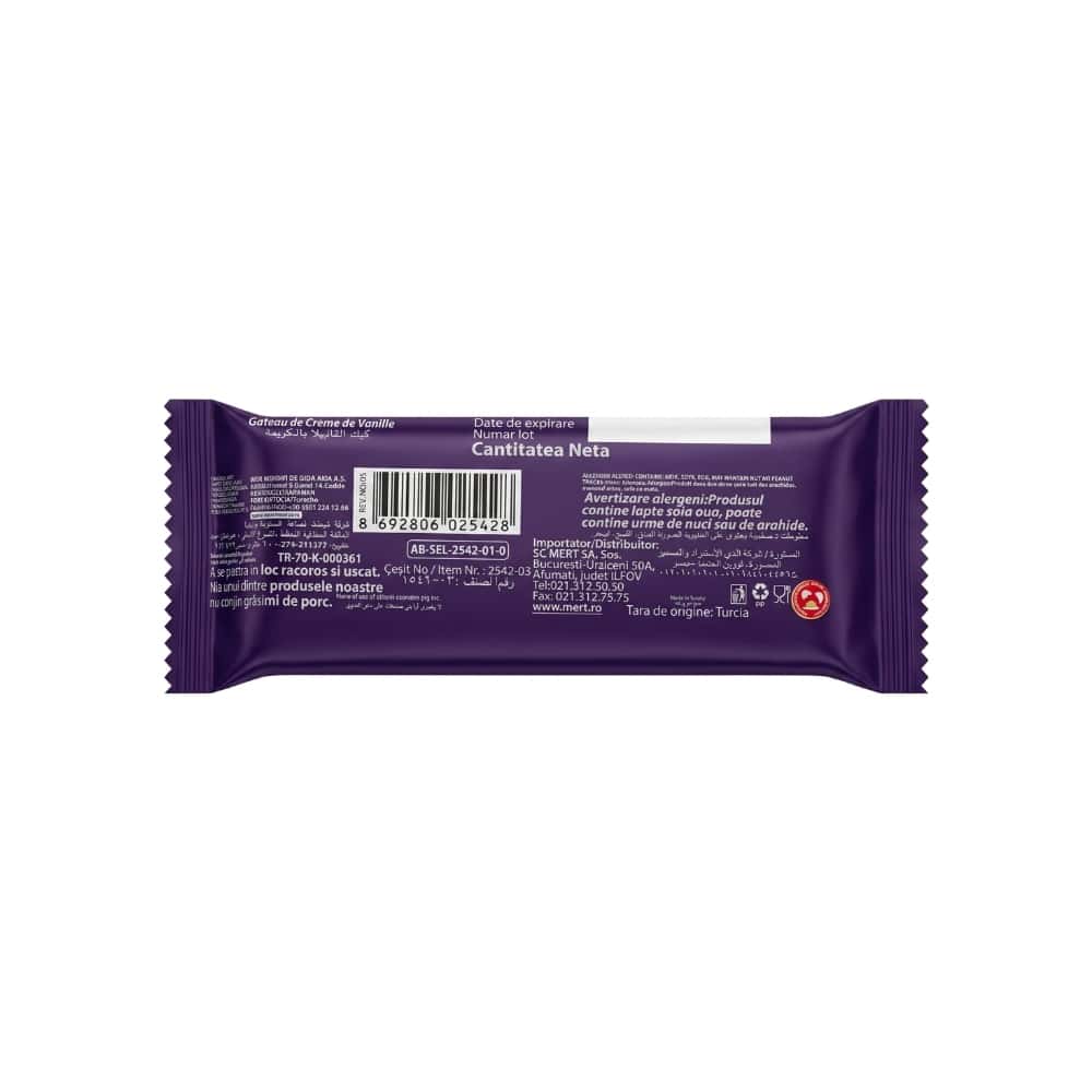 Pastelito relleno de crema de vainilla con cobertura de chocolate blanco Paradise Simsek (25 g) - Miniatura 2