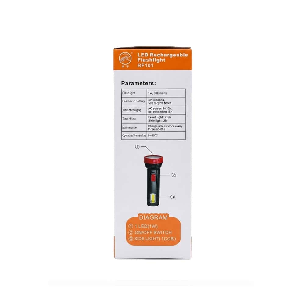 Lámpara lateral con linterna Led recargable 1 W Huyu - Miniatura 9