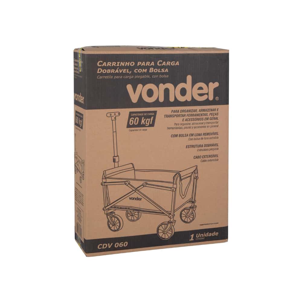 Carretilla - carrito plegable para carga 60 kg Vonder CDV060 - Miniatura 4