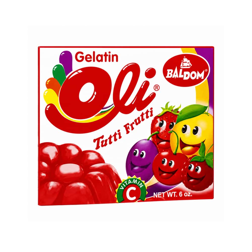 Gelatina sabor tutti frutti Oli (170 g / 6 oz) - Miniatura 1