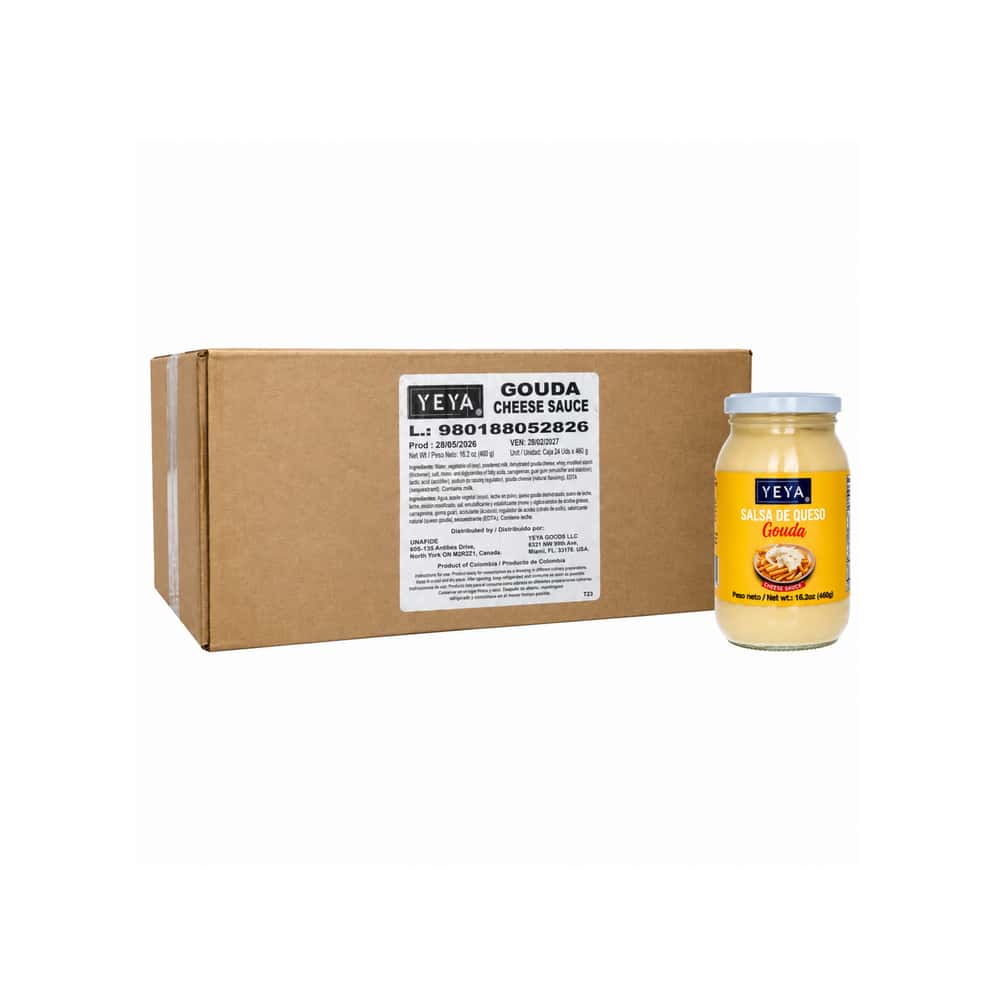 Caja de salsa de queso Gouda YEYA (24 x 460 g / 16.2 oz) - Miniatura 1