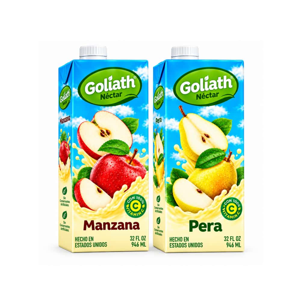 Néctares de manzana y pera Goliath (2 x 946 ml / 32 oz) - Miniatura 1