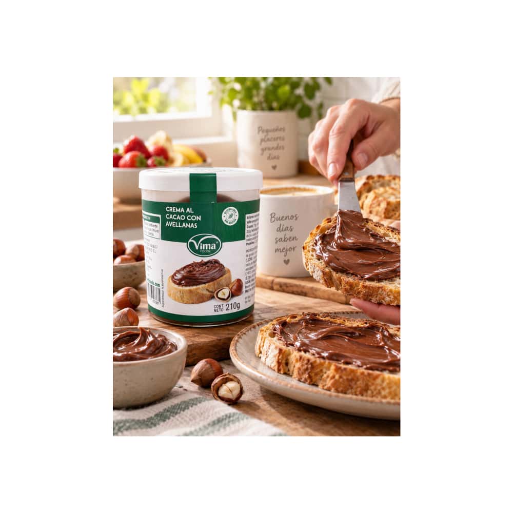 Crema de cacao con avellanas Vima Foods (210 g / 7.41 oz) - Miniatura 4