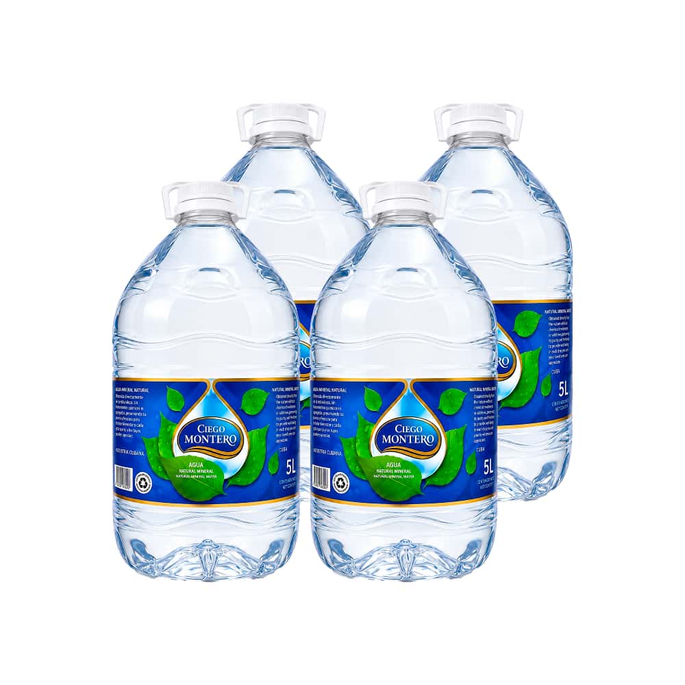Agua mineral natural Ciego Montero (4 x 5000 ml) - Miniatura 1