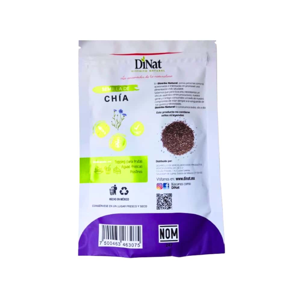 Semillas de chía DiNat (100 g / 3.95 oz) - Miniatura 3