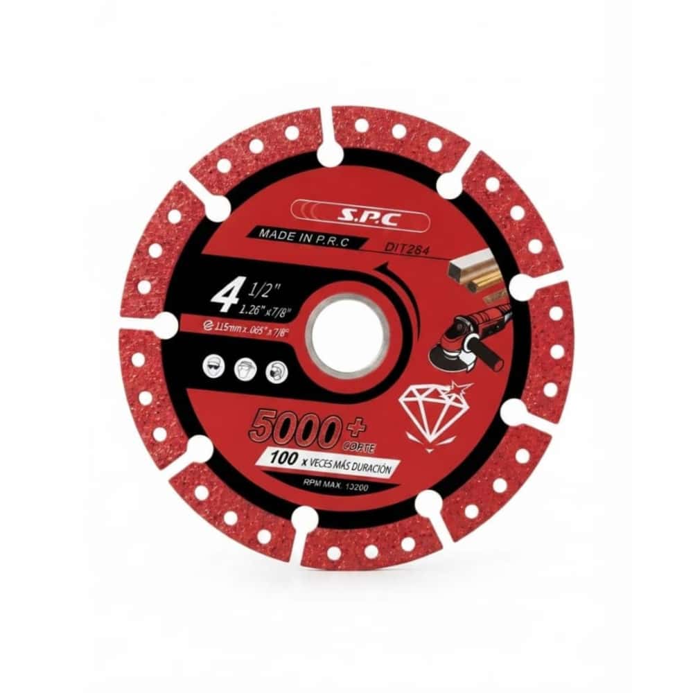 Disco de corte de diamante soldado S.P.C (4.5" / 115 mm) - Miniatura 1
