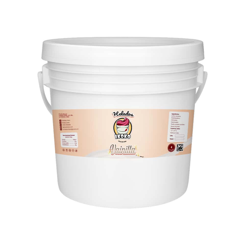 Helado sabor vainilla Ikoko (4 L) - Miniatura 1