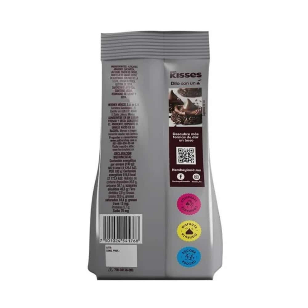 Chocolates con leche Kisses Hershey's (190 g / 6.7 oz) - Miniatura 3
