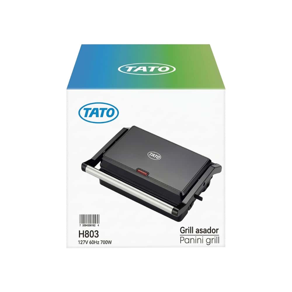Parrilla asador antiadherente de color negro TATO H803 - Miniatura 3