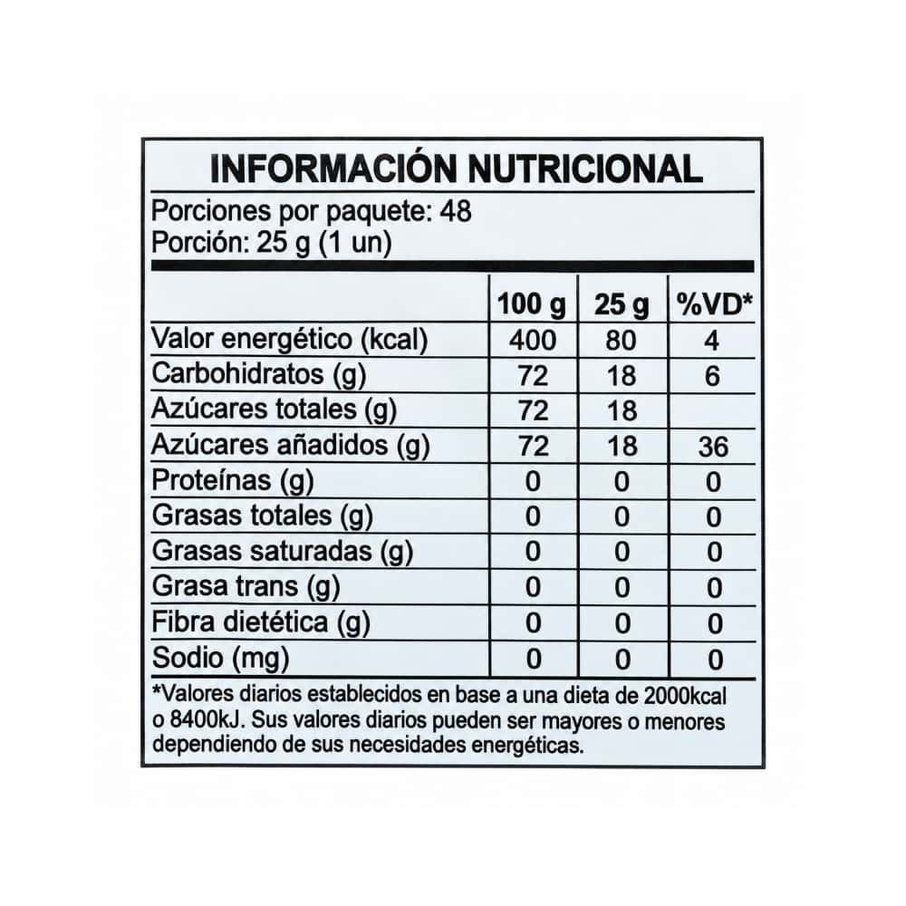 Paquete de chupa chupa XXL relleno con caramelo sabor a chocolate Tropi Gusto (1.2 kg / 2.64 lb) - Miniatura 3