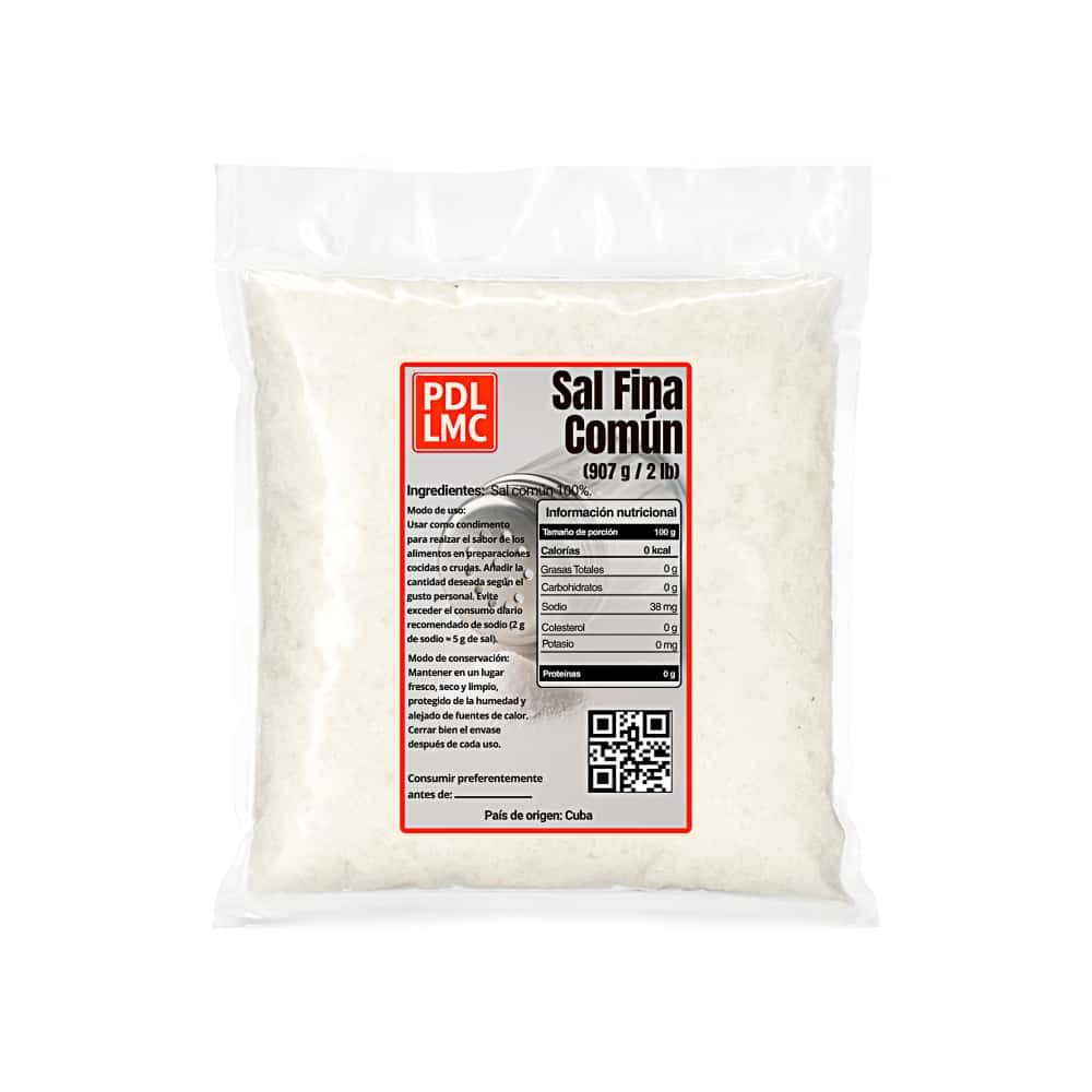 Sal fina común PDL LMC (907 g / 2 lb) - Miniatura 1