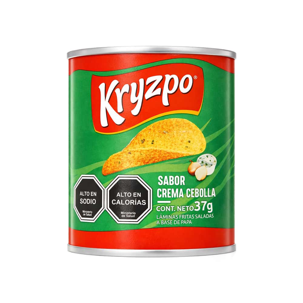 Papas fritas sabor crema cebolla Kryzpo (37 g / 1.3 oz) - Miniatura 12
