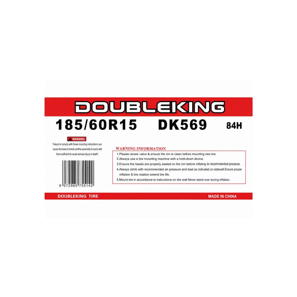 Neumático -goma- para carro 185 / 60 R15 Double King DK569 - Miniatura 3