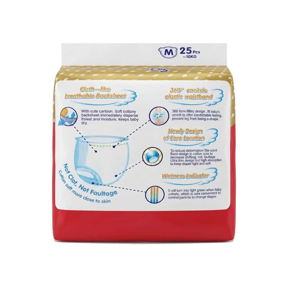 Paquete de pañales desechables talla M Momslove (25 U) - Miniatura 2