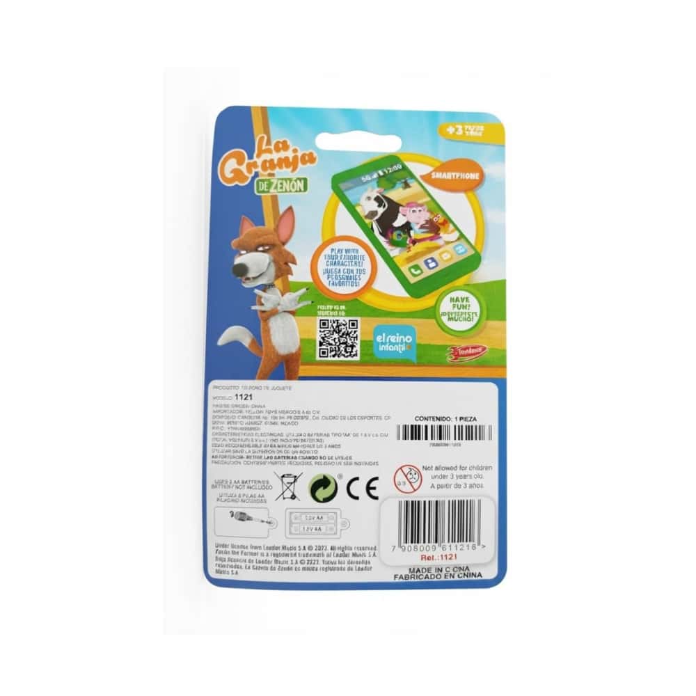 Teléfono de juguete interactivo con diseño La Granja de Zenón Toy Maker - Miniatura 2