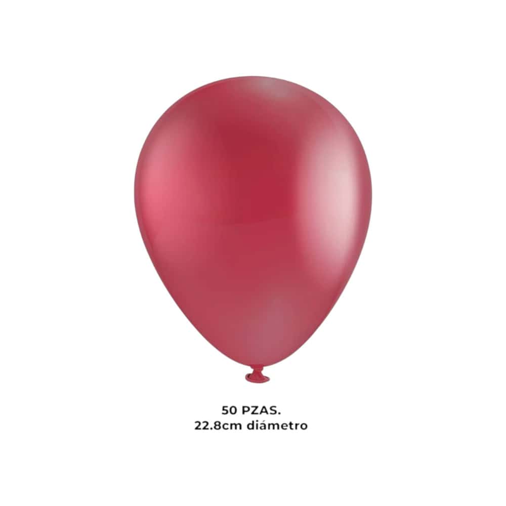 Paquete de globos rojo cereza Blogos Decorator (50 U) - Miniatura 5