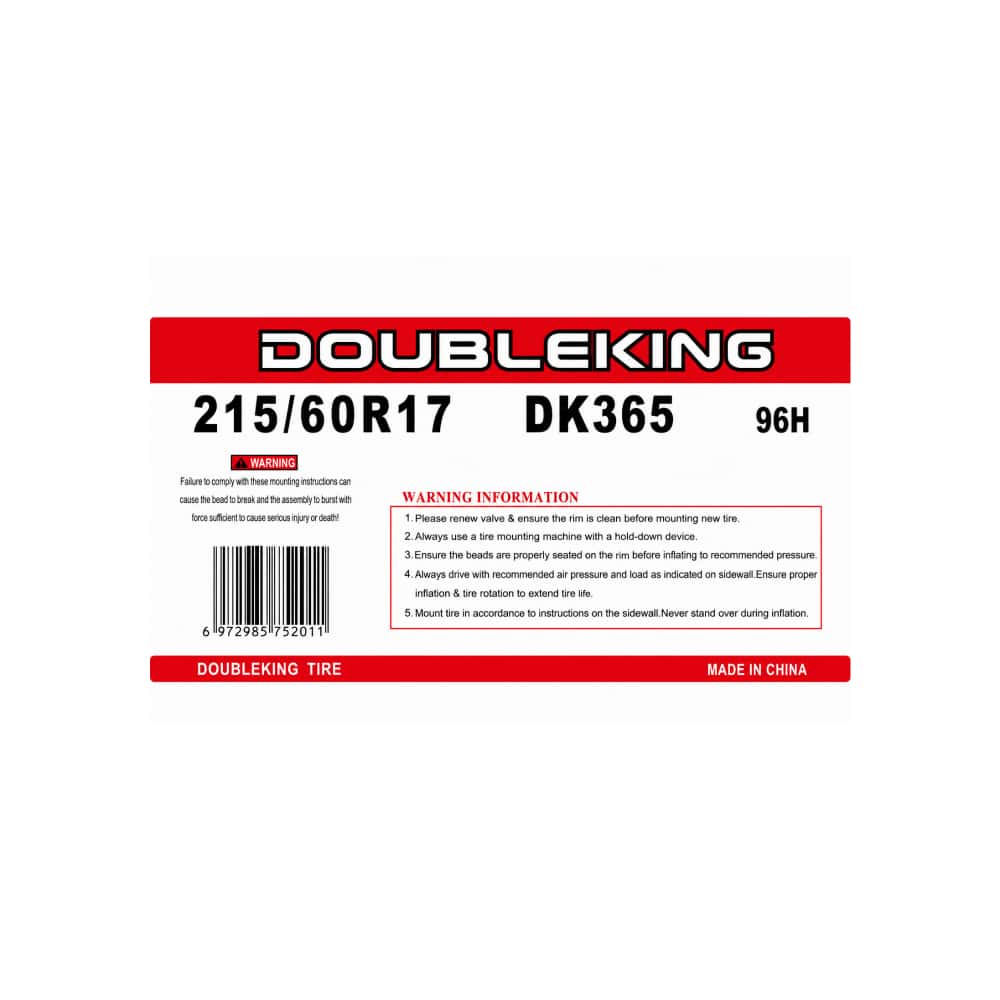 Neumático -goma- para carro 215 / 60 R17 Double King DK365 - Miniatura 2