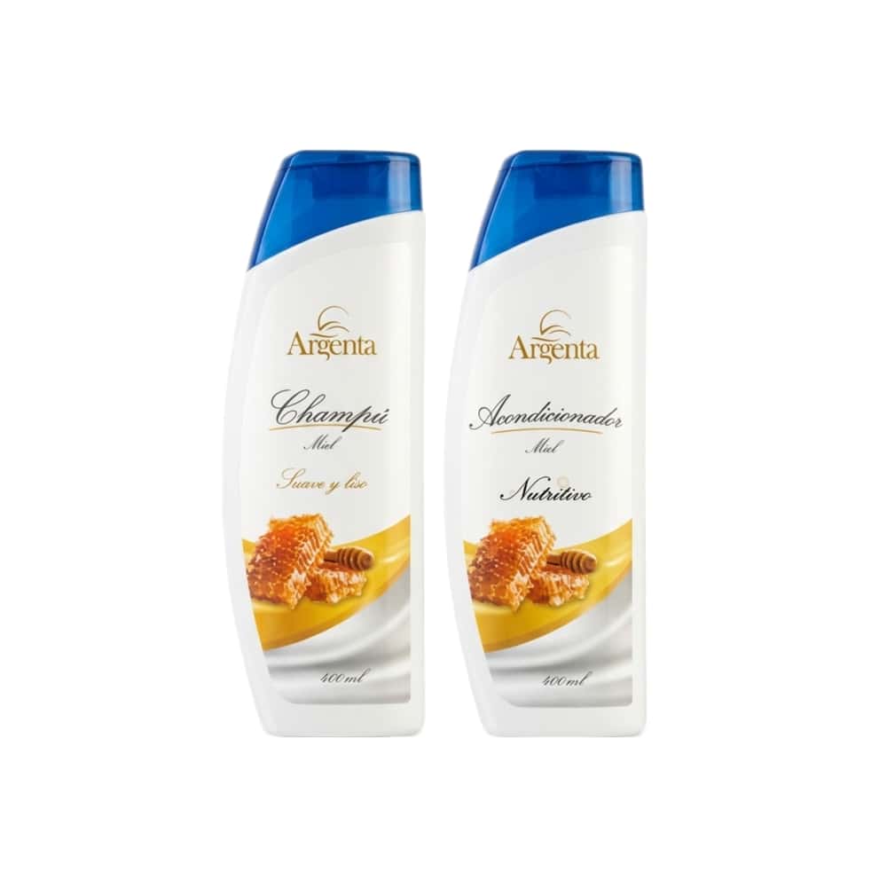 Juego de champú y acondicionador de miel Argenta (2 x 400 ml) - Miniatura 1
