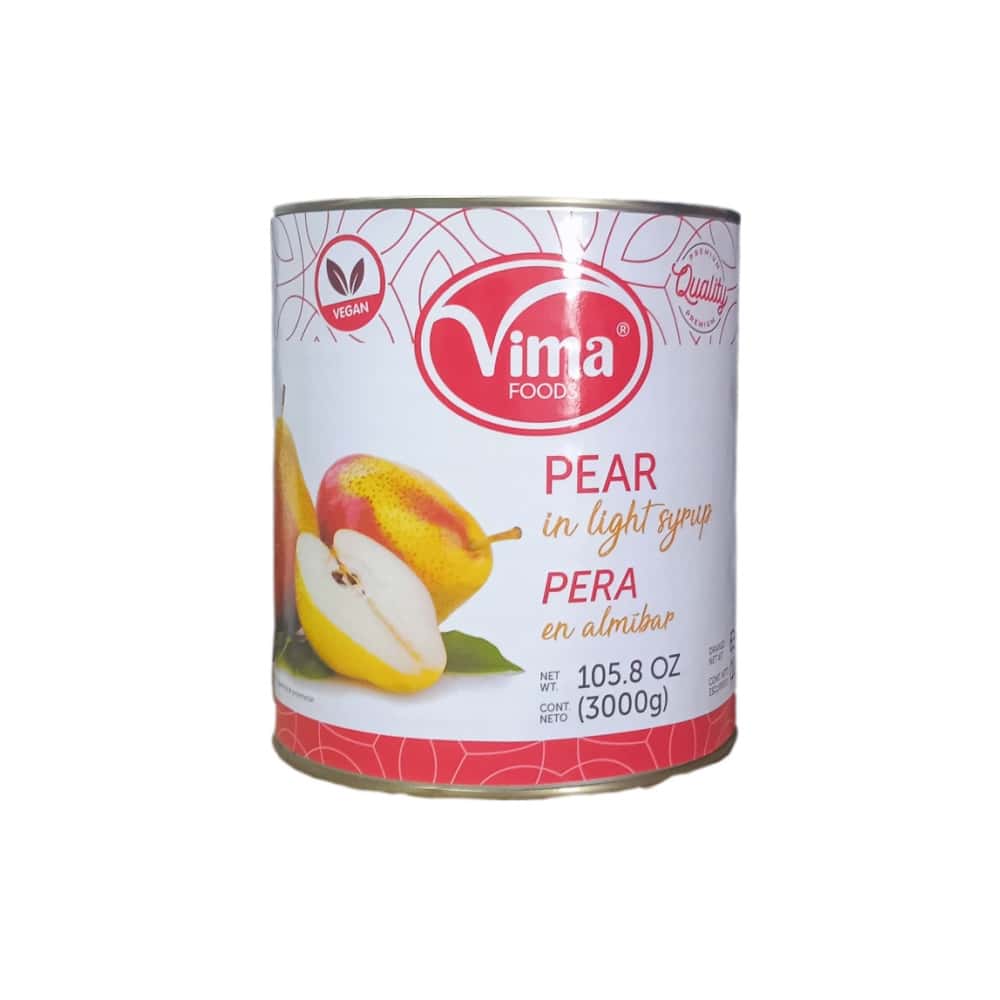 Pera en almíbar Vima Foods (3 kg / 6.6 lb) - Miniatura 1