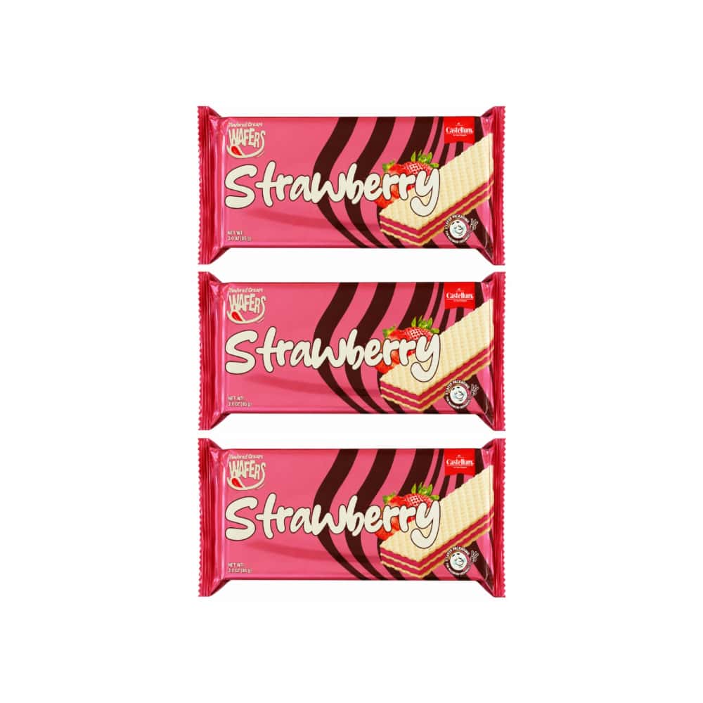 Sorbeto de vainilla con crema de fresa Castellum (3 x 85 g / 3.oz) - Miniatura 1
