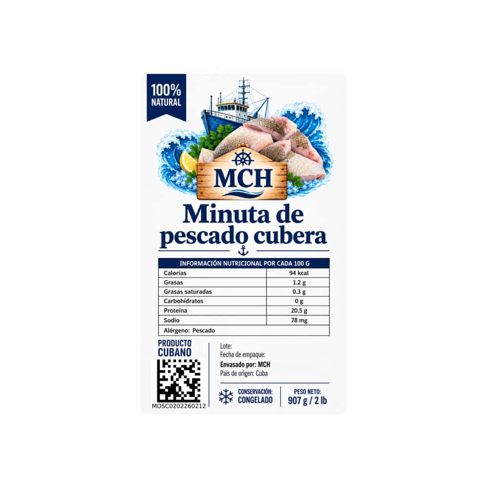 Minuta de pescado cubera MCH (907 g / 2 lb) - Miniatura 2