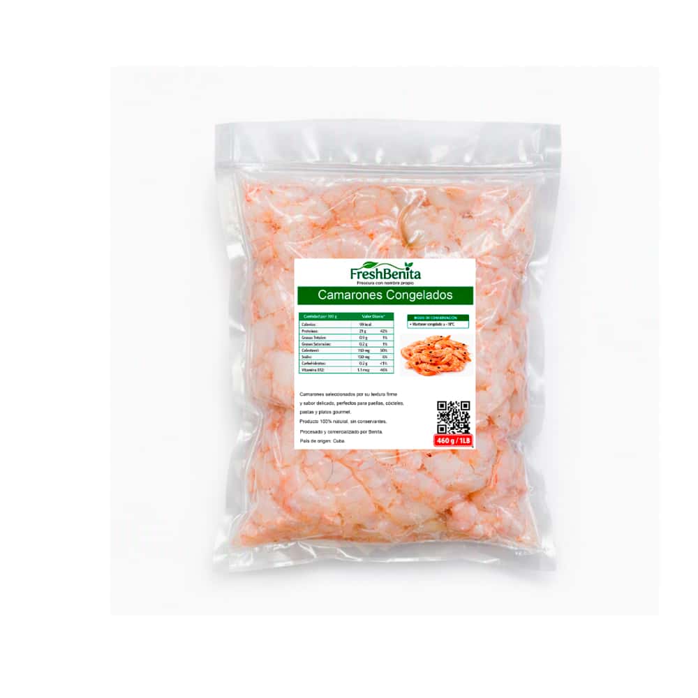 Camarones congelados FreshBenita (460 g / 1 lb) - Miniatura 1