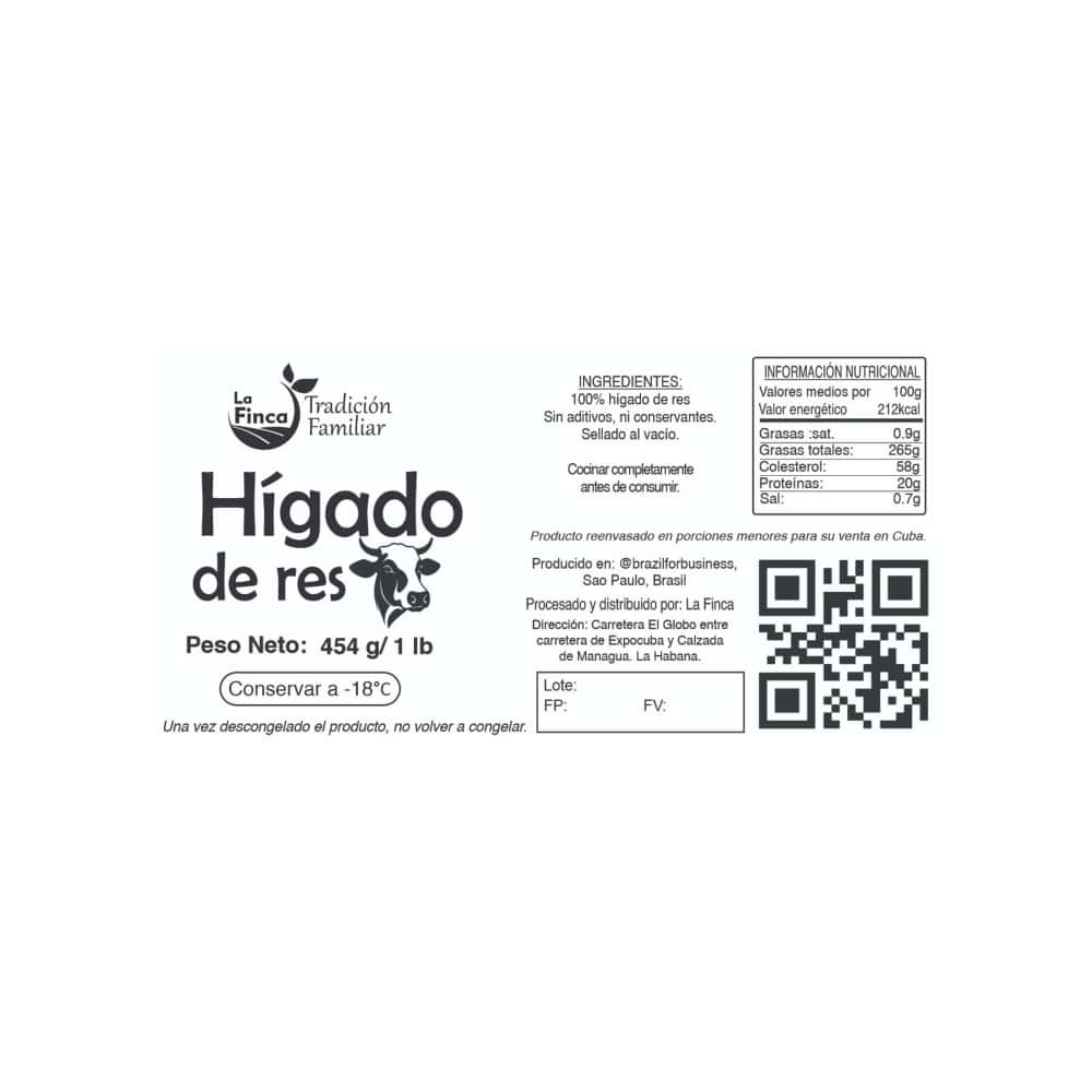 Hígado de res La Finca (454 g / 1 lb) - Miniatura 2
