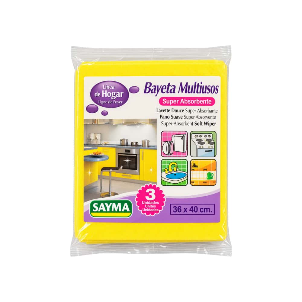 Bayetas multiusos super absorbentes Sayma (3 U) - Miniatura 1