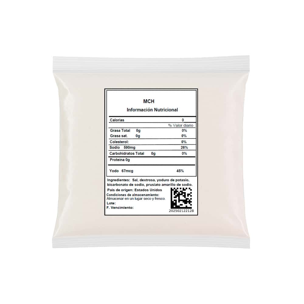 Sal común fina MCH (907 g / 2 lb) - Miniatura 2
