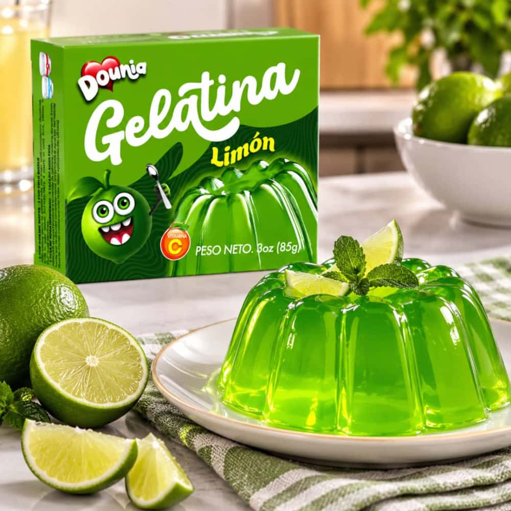 Gelatina con sabor a limón Dounia (4 x 85 g / 3 oz) - Miniatura 2