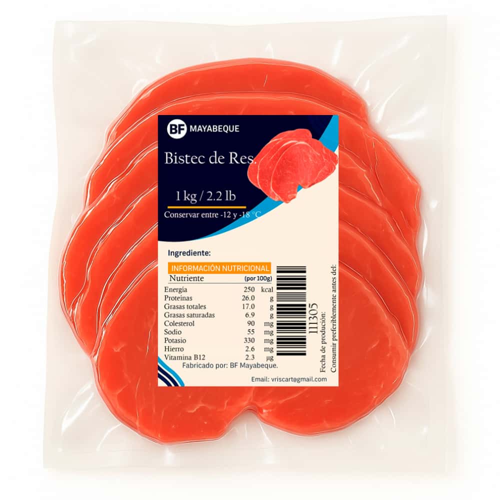 Bistec de res BF Mayabeque (1 kg / 2.2 lb) - Miniatura 6