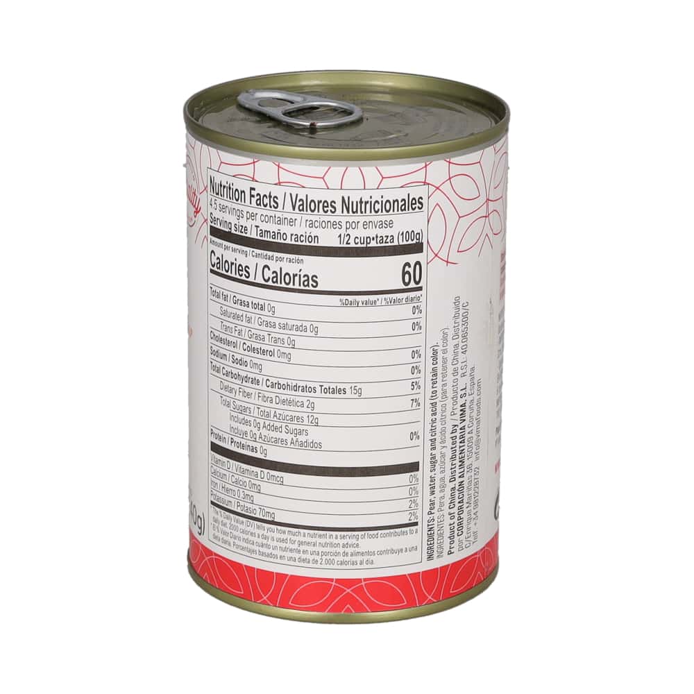 Pera en almíbar Vima Foods (425 g / 14.99 oz) - Miniatura 3