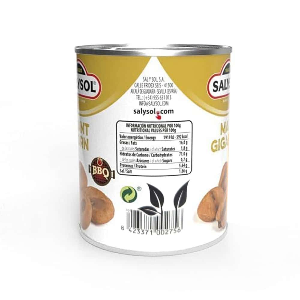 Maíz gigante tostado BBQ Salysol (65 g / 2.29 oz) - Miniatura 4