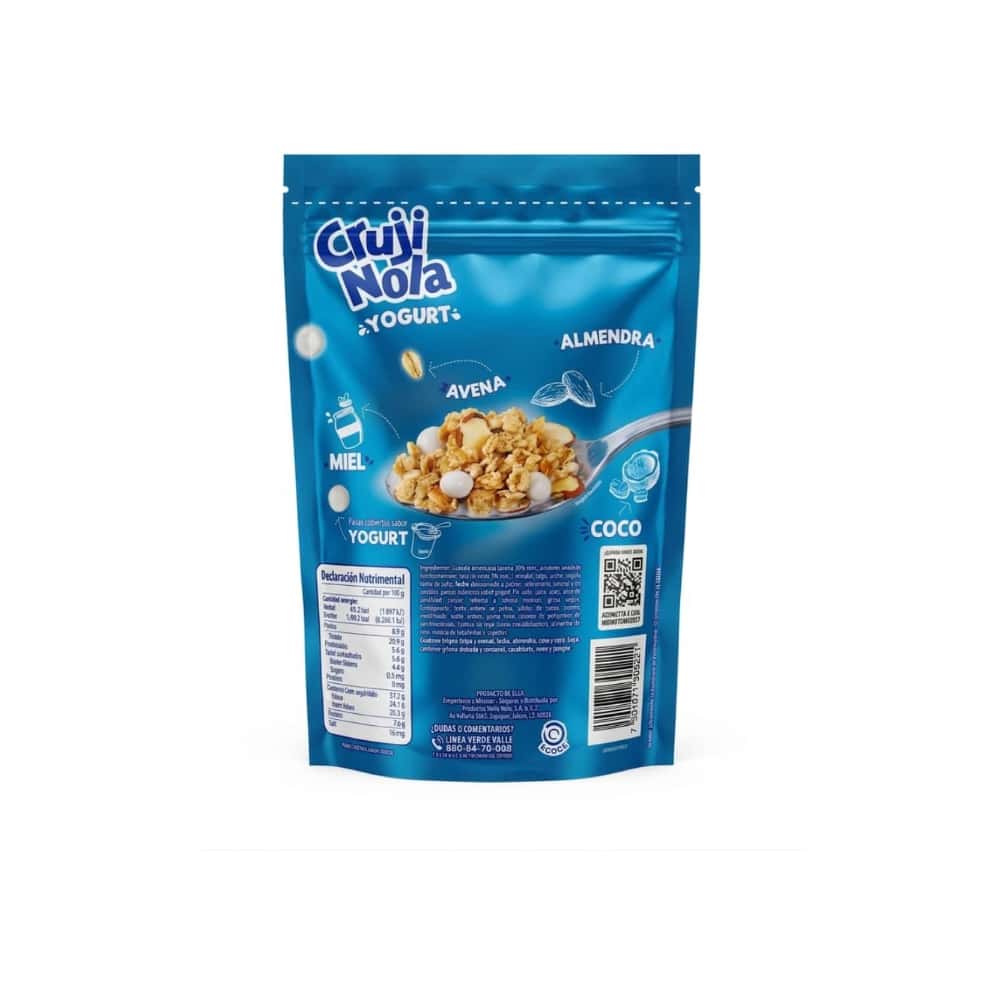 Granola americana con pasas cubiertas con sabor a yogurt Cruji Nola (330 g / 11.64 oz) - Miniatura 3