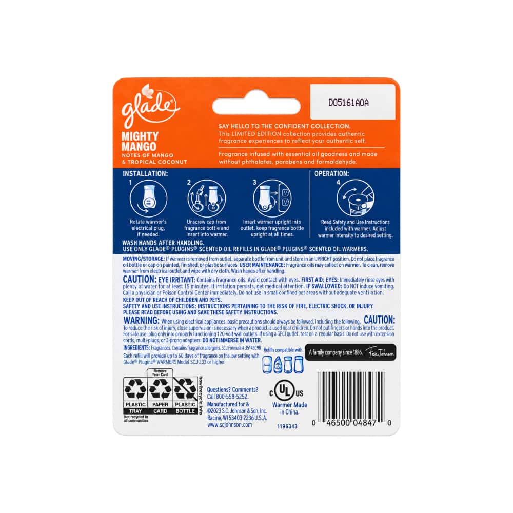 Ambientador eléctrico con aroma a mango y coco tropical Glade (19.8 ml) - Miniatura 2