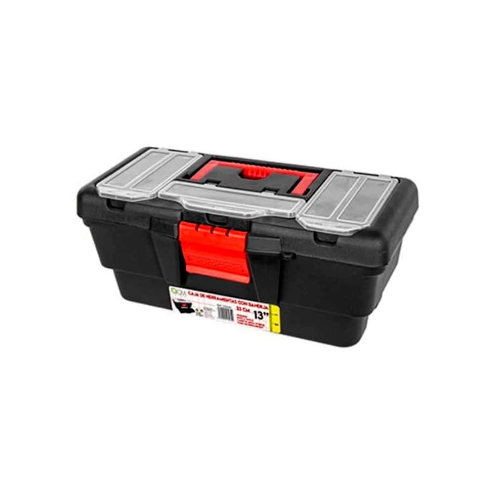 Caja de herramientas de plástico con bandeja de 13" Casa y Menaje - Miniatura 1