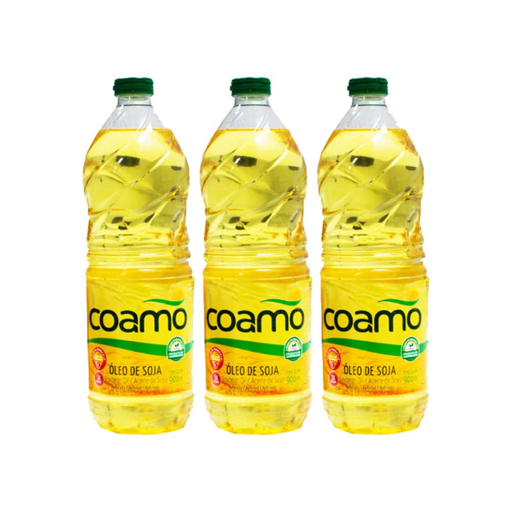 Aceite de soja refinado Coamo (3 x 900 ml) - Miniatura 1