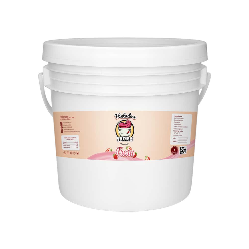 Helado sabor fresa Ikoko (4 L) - Miniatura 1