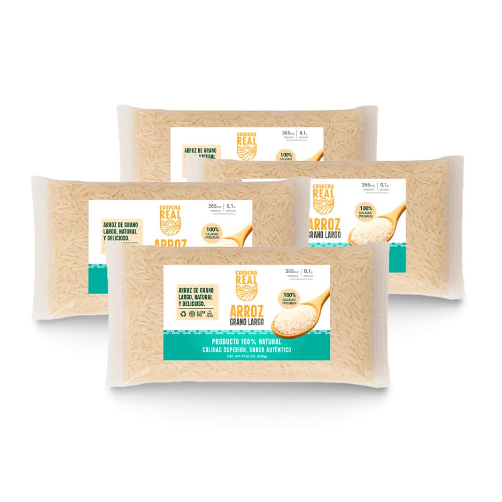 Arroz de grano largo Cosecha Real (4 x 500 g / 1.1 lb) - Miniatura 1