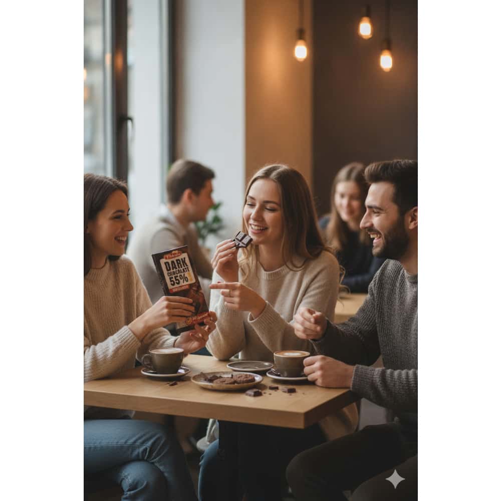 Tableta de chocolate negro con 55% de cacao Pobeda (100 g / 3.5 oz) - Miniatura 5