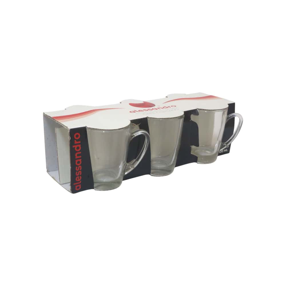 Conjunto de tazas cristal café cortado 100 ml Alessandro (6 U) - Miniatura 3