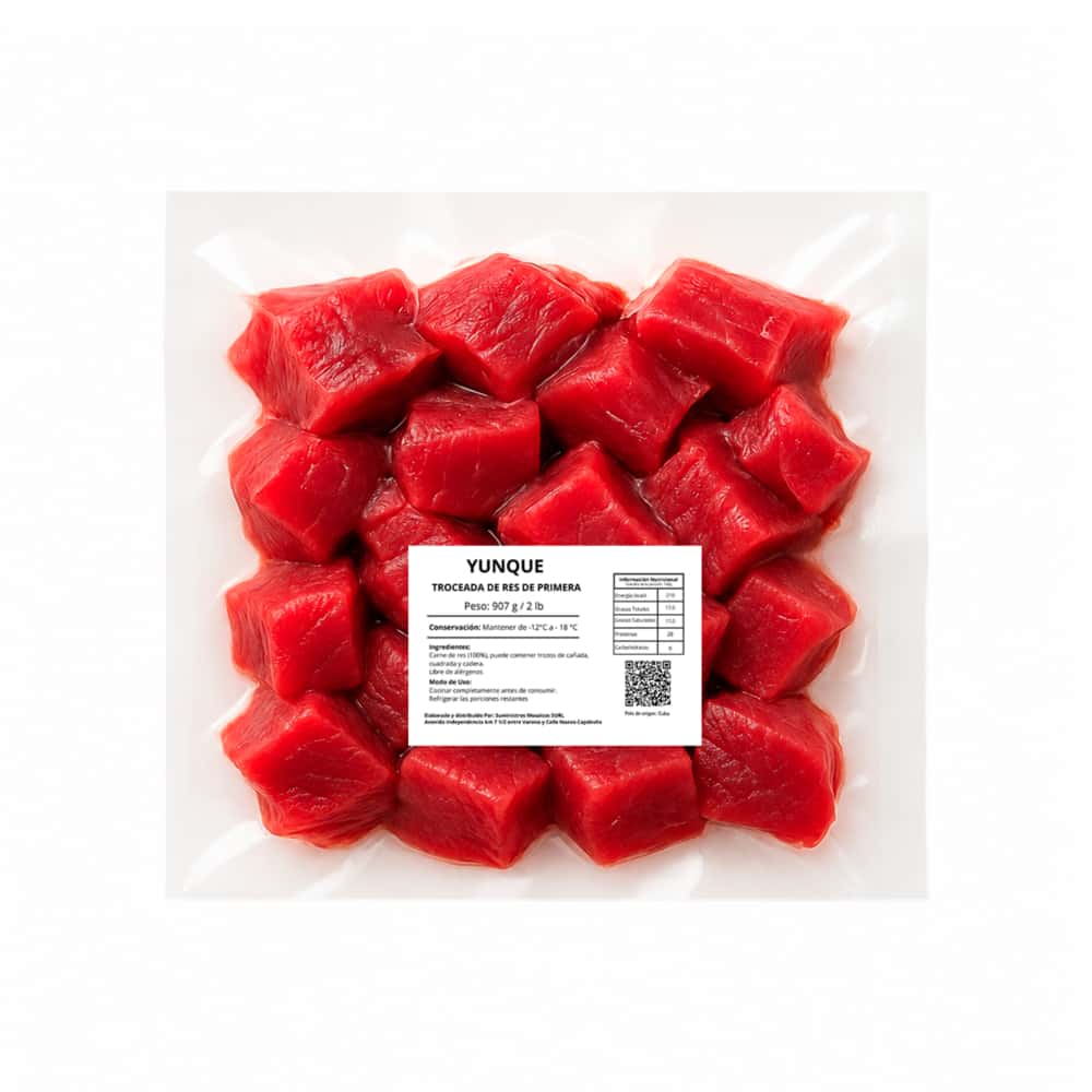 Carne troceada de res de primera Yunque (907 g / 2 lb) - Miniatura 10
